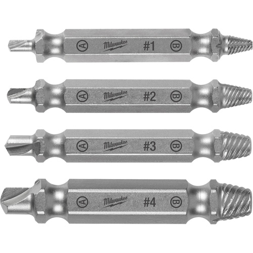 Screw Extractor Set, High Speed Steel, 4 Pieces Stor-it Systems