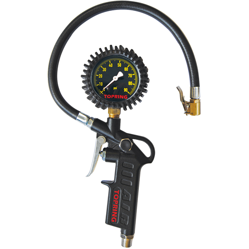 Pistol Grip Dial Inflator Gauge Stor-it Systems