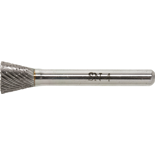 Solid Carbide Burr, SN-1, 1/4" Dia., 1/4" Shank, 5/16" Depth of Cut Stor-it Systems