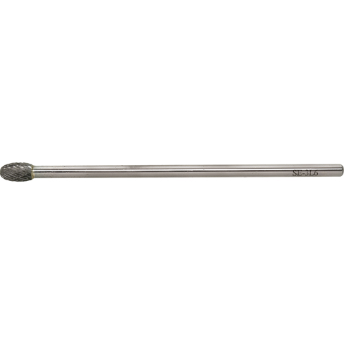 Solid Carbide Burr, SE-1L6, 1/4" Dia., 1/4" Shank, 3/8" Depth of Cut Stor-it Systems