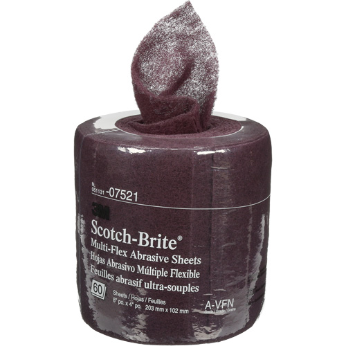 Rouleaux de feuilles Scotch-Brite, Tr&egrave;s fin, 8" la x 6-2/3 vg lo Stor-it Systems