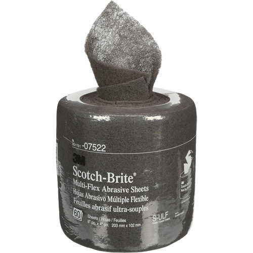 Rouleaux de feuilles Scotch-Brite, Carbure de silicium, 8", Grain Ultra fin Stor-it Systems