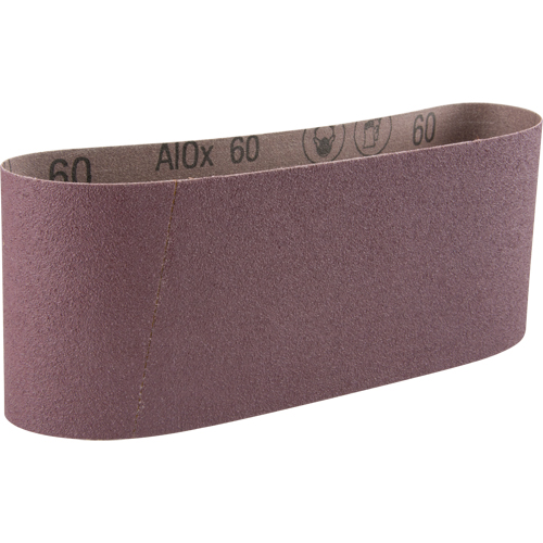 Courroie abrasive en toile 341D, 4" la x 24" lo, Oxyde d'aluminium, Grain 60 Stor-it Systems