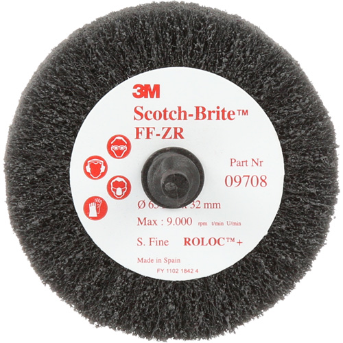 Scotch-Brite Cut & Polish Flap Brush, Aluminum Oxide, Fine Grit, 2-1/2" x 1-1/4" x 1/4" Stor-it Systems