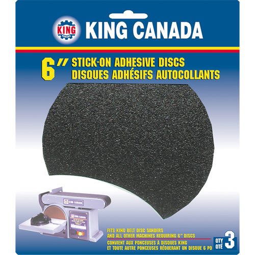 Disque de ponçage pour le bois, 6" dia., Grain 80 Stor-it Systems