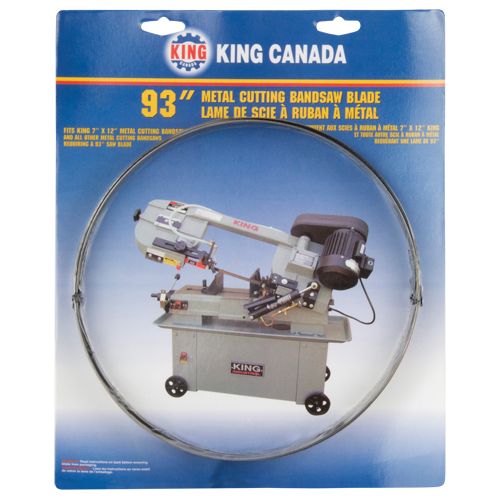 Metal Cutting Bandsaw Blade, Carbon Steel, 93" L x 3/4" W x 0.032" Thick, 10 TPI Stor-it Systems