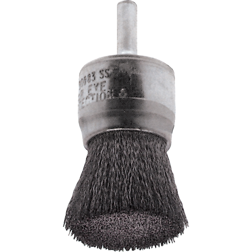 Crimped Wire End Brushes, 1/2", 0.0104" Fill, 1/4" Shank Stor-it Systems