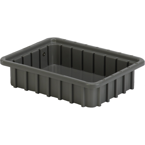 Contenants Divider Box, Poly&eacute;thyl&egrave;ne, 10,8" la x 8,3" p x 2,5" h, Gris Stor-it Systems