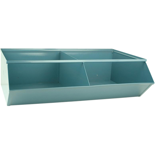 Bacs sectionnels superposables, Cap. 100 lb, 37" la x 24" p x 11" h, Bleu Stor-it Systems
