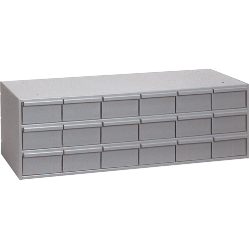 Casiers &agrave; tiroirs industriels, 18 tiroirs, 33-3/4" la x 11-3/4" p x 12-7/8" h, Gris Stor-it Systems