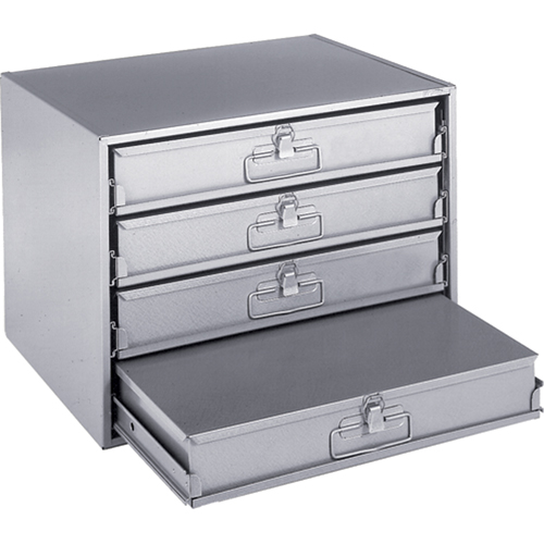 Compartment Box Cabinets, Steel, 4 Slots, 20" W x 15-3/4" D x 15" H, Grey Stor-it Systems