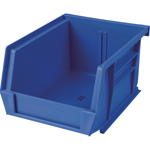 Bac en plastique, 8-1/4" la, 9" h x 18" p, Bleu Stor-it Systems