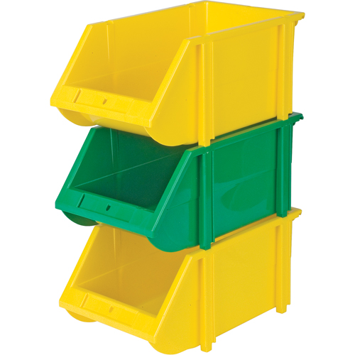 Stack & Hang Bin, 5-7/8" W x 4-11/16" H x 9-13/16" D, Yellow Stor-it Systems