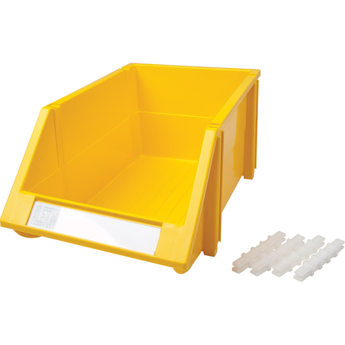 Bac empilable & &agrave; suspendre, 8-3/16" la, 6-3/16" h x 14" p, Jaune Stor-it Systems