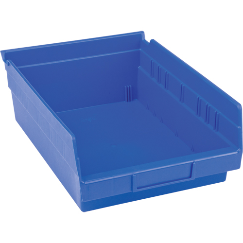 Bacs pour tablette en plastique, 8-3/8" la x 4" H x 11-5/8" p, Bleu, Capacit&eacute; 15 lb Stor-it Systems
