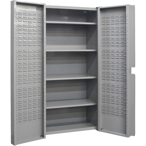 Deep Door Combination Cabinets, 38" W x 24" D x 72" H, Grey Stor-it Systems