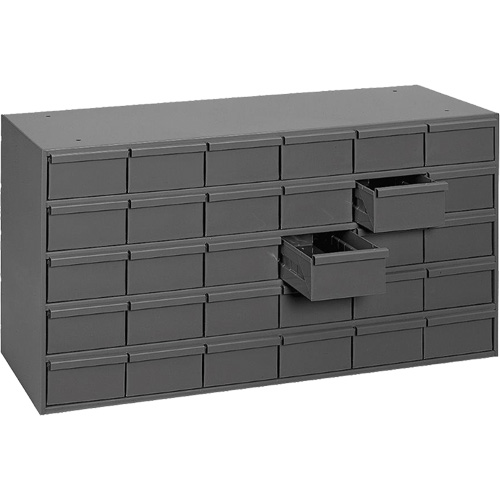 Casiers &agrave; tiroirs industriels, 30 tiroirs, 33-3/4" la x 11-5/8" p x 17-3/4" h, Gris Stor-it Systems