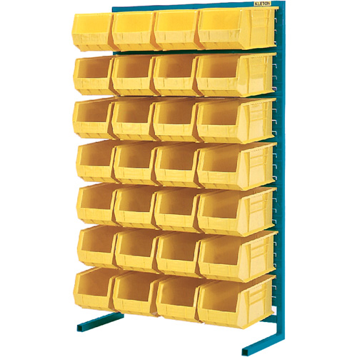 Support stationnaire pour bacs &agrave; un c&ocirc;t&eacute;, 36" la x 12" p x 61" h, 28 bacs Stor-it Systems