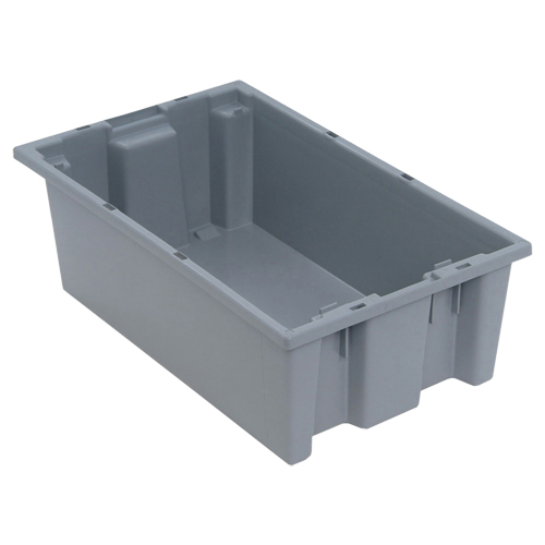 Contenants Stack & Nest, 6" x 18" x 11", Gris Stor-it Systems