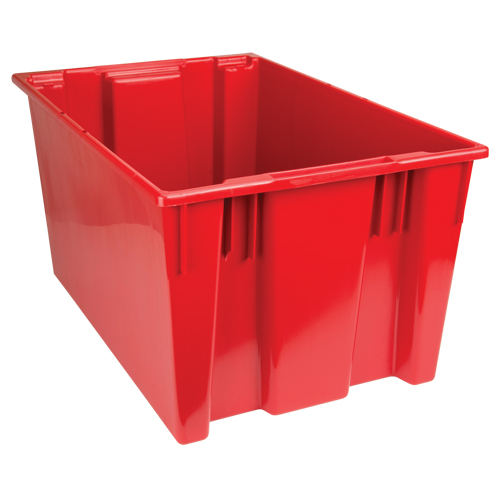 Stack & Nest Totes, 15" x 29.5" x 19.5", Red Stor-it Systems