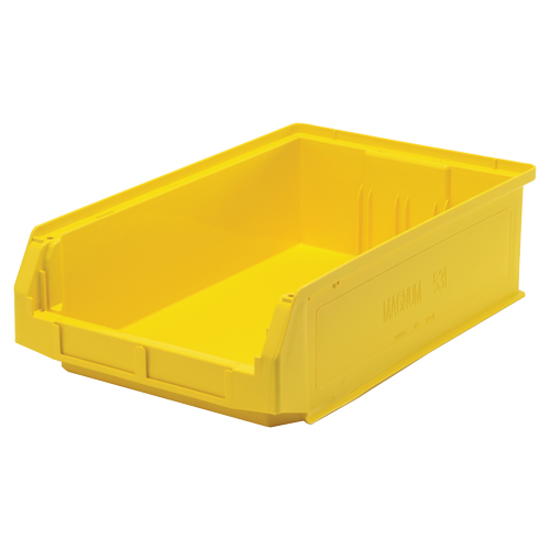 Contenants g&eacute;ants empilables, 12,375" la x 19,75" p x 5,875" h, Jaune Stor-it Systems