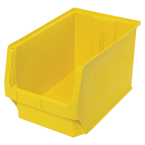 Contenants g&eacute;ants empilables, 12,375" la x 19,75" p x 11,875" h, Jaune Stor-it Systems