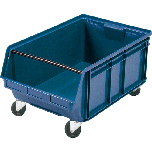 Bac g&eacute;ant empilable et mobile, 11-7/8" ha x 18-3/8" la x 29" p, Capacit&eacute; de 150 lb, Bleu Stor-it Systems