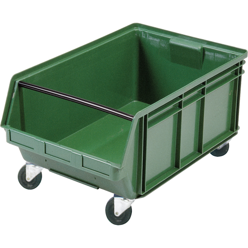 Bac g&eacute;ant empilable et mobile, 11-7/8" ha x 18-3/8" la x 29" p, Capacit&eacute; de 150 lb, Vert Stor-it Systems
