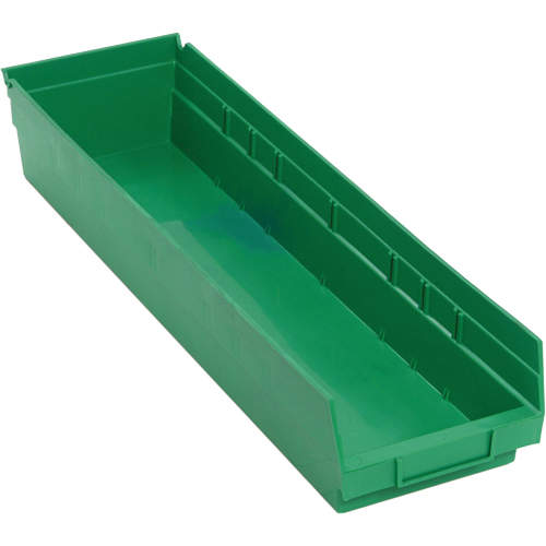 Bacs pour tablette, 6-5/8" la x 4" H x 23-5/8" p, Vert, Capacit&eacute; 50 lb Stor-it Systems