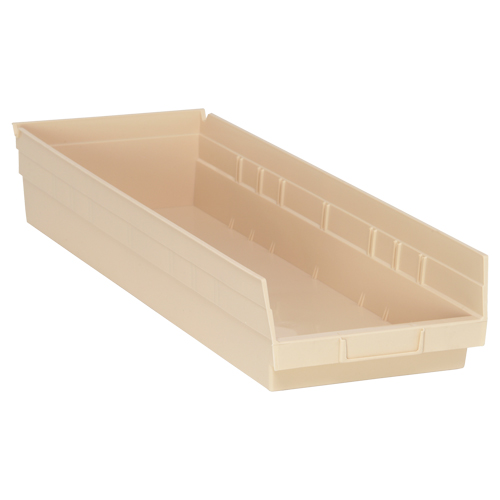 Bac pour &eacute;tag&egrave;re &eacute;conomique, 8-3/8" la x 4" H x 23-5/8" p, Ivoire, Capacit&eacute; 60 lb Stor-it Systems