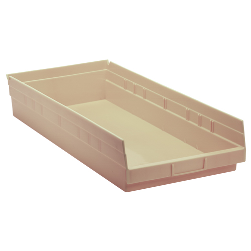 Bac pour &eacute;tag&egrave;re &eacute;conomique, 11-1/8" la x 4" H x 23-5/8" p, Ivoire, Capacit&eacute; 60 lb Stor-it Systems