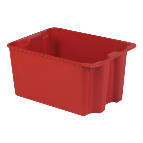 Contenants Stack-N-Nest de Plexton, 19,9" la x 27,5" p x 14" h, Rouge Stor-it Systems