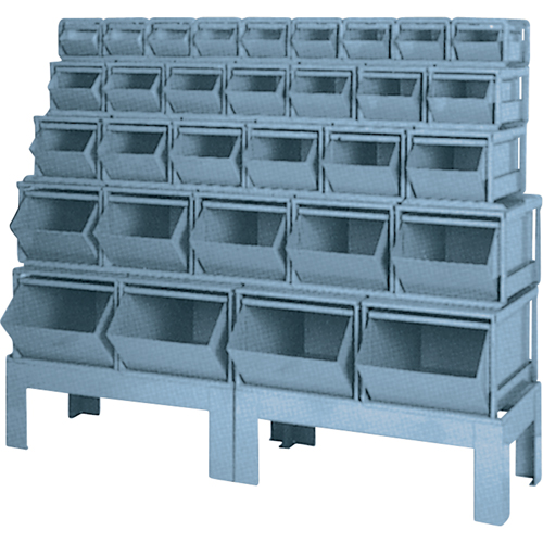 Combinaisons de bacs &agrave; assembler, Cap. 1000 lb, 68" la x 19-1/2" p x 55 1/4" h, Bleu Stor-it Systems