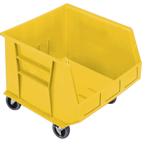 Mobile Bin, 14" H x 16-1/2" W x 18" D, 75 lbs. Capacity, Yellow Stor-it Systems