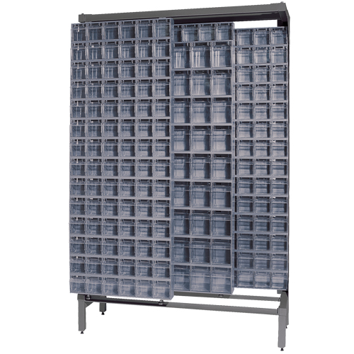 Syst&egrave;me de stockage &agrave; glissi&egrave;re &agrave; bacs basculants autonome, 48" la x 18" p x 77" h, 303 tiroirs Stor-it Systems