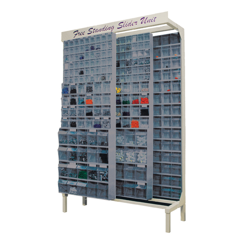 Syst&egrave;me de stockage &agrave; glissi&egrave;re &agrave; bacs basculants autonome, 48" la x 18" p x 77" h, 336 tiroirs Stor-it Systems