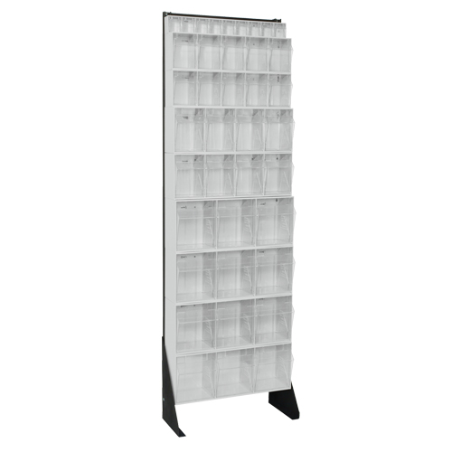 Tip-Out Bins Stand, 23-5/8" W x 8" D x 75" H, 36 Drawers Stor-it Systems