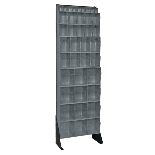 Tip-Out Bins Stand, 23-5/8" W x 8" D x 75" H, 36 Drawers Stor-it Systems