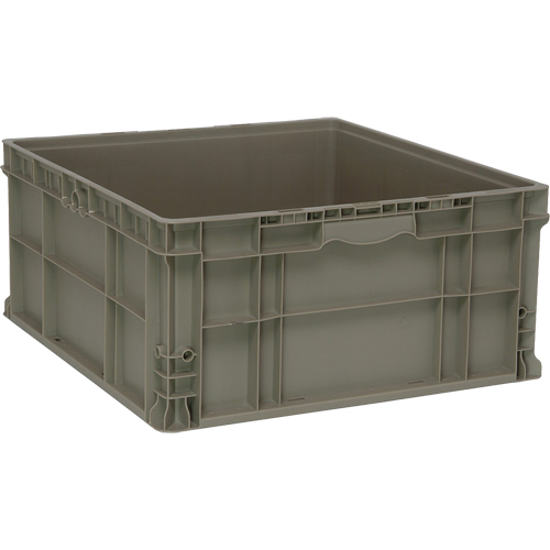 Contenant empilable, 22,5" la x 22,5" p x 11" h, Gris Stor-it Systems