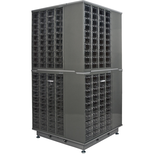 Casiers pour pi&egrave;ces KPC-600, Acier galvanis&eacute;, 40 tiroirs, 18-3/10" x 8-7/10" x 25-3/10", Gris Stor-it Systems