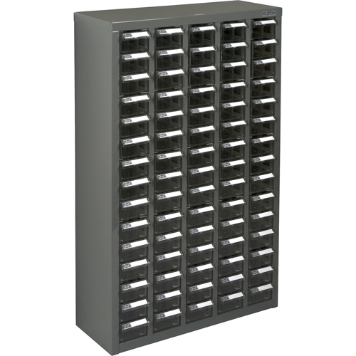 Casiers pour pi&egrave;ces KPC-600, Acier galvanis&eacute;, 75 tiroirs, 23-1/10" x 8-7/10" x 36-9/10", Gris Stor-it Systems