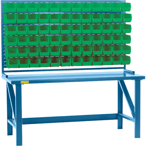 Rayonnage &agrave; persienne avec bacs, 36 bacs, 72" la x 15" p x 40" h Stor-it Systems