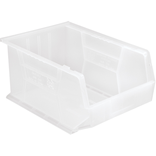 Bac transparent ultra empilable & suspendable, 11" la, 8" h x 16" p, Transparent Stor-it Systems