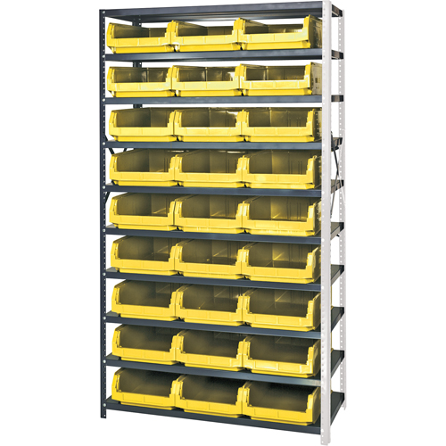 &eacute;l&eacute;ment de rayonnage avec bacs empilables, Acier, Bac Magnum, Capacit&eacute; 650 lb, 42" la x 76" h Stor-it Systems