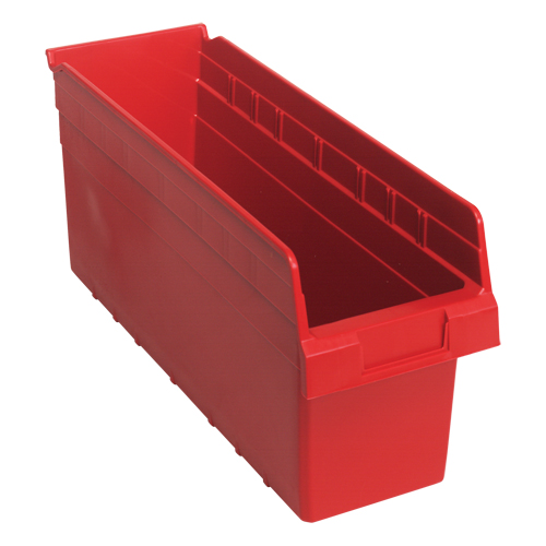 Bacs pour &eacute;tag&egrave;re Store-Max, 6-5/8" la x 8" H x 17-7/8" p, Rouge, Capacit&eacute; 56 lb Stor-it Systems