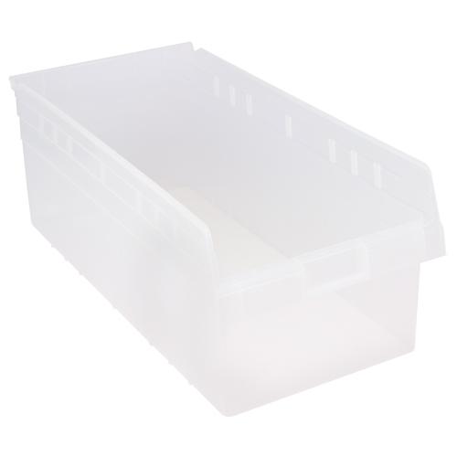 Bacs pour &eacute;tag&egrave;re Store-Max, 11-1/8" la x 8" H x 23-5/8" p, Transparent, Capacit&eacute; 68 lb Stor-it Systems