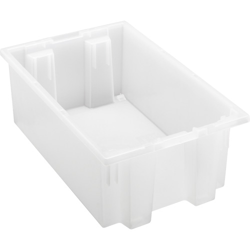 Contenant robuste Stack & Nest, 6" x 11" x 18", Transparent Stor-it Systems