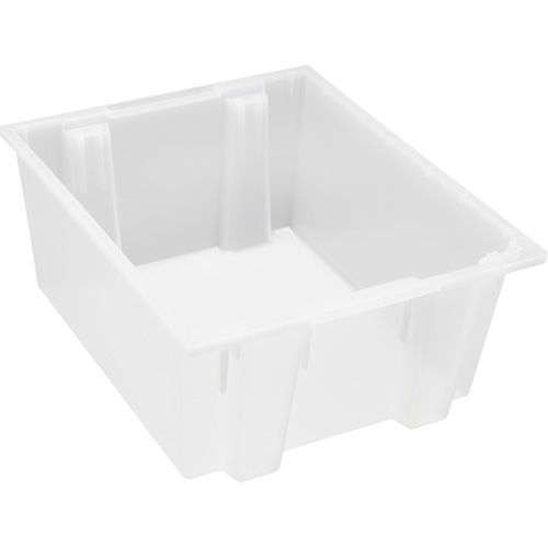 Contenant robuste Stack & Nest, 10" x 19,5" x 23,5", Transparent Stor-it Systems