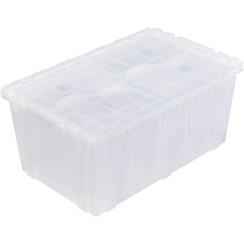 FP243C FliPak Nestable Tote, 26.9" x 16.9" x 12.1", Clear Stor-it Systems
