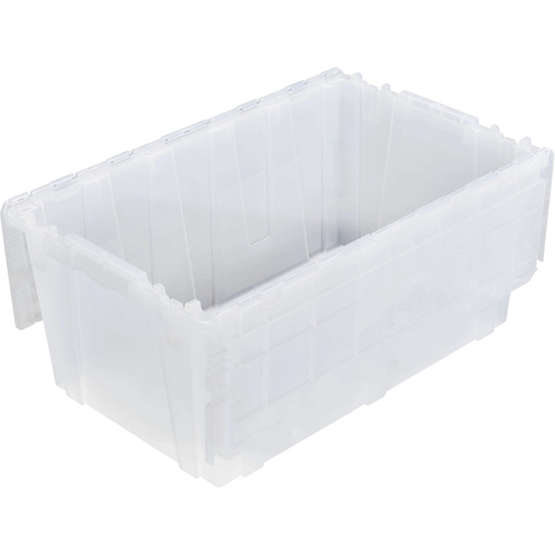 FP243C FliPak Nestable Tote, 26.9" x 16.9" x 12.1", Clear Stor-it Systems